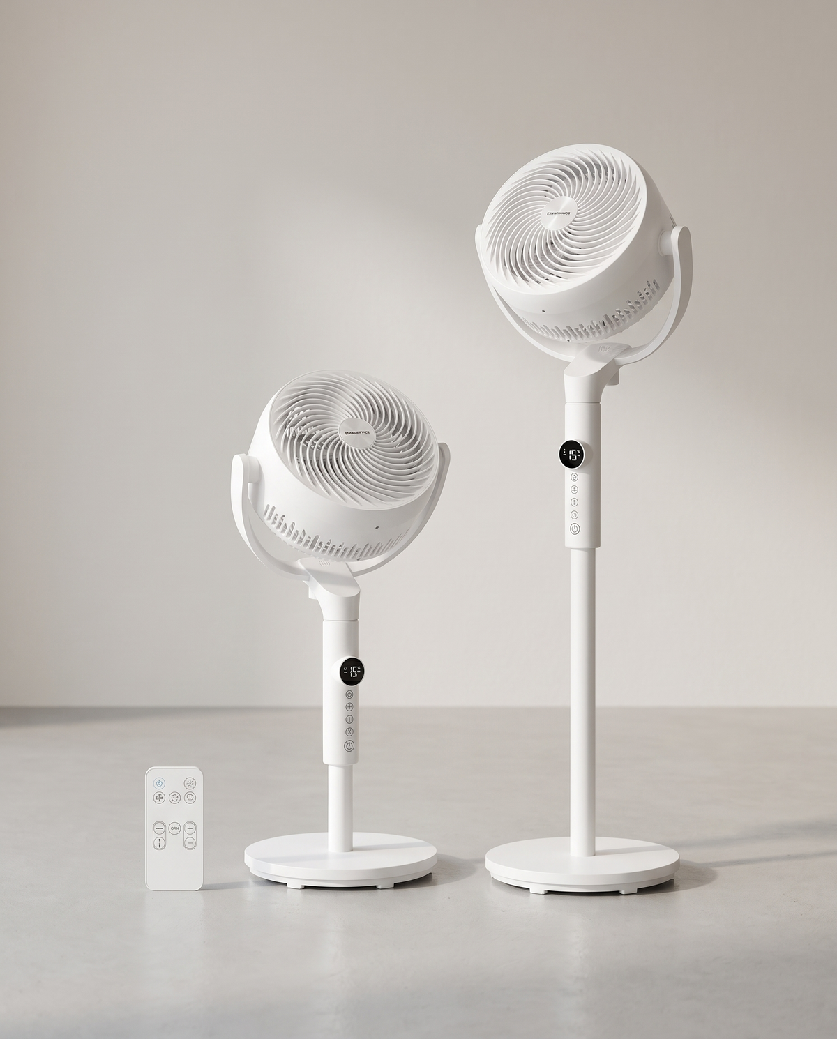 Standventilator – Leise (20 dB) – Mit Fernbedienung – 15 Geschwindigkeitsstufen – Timer
