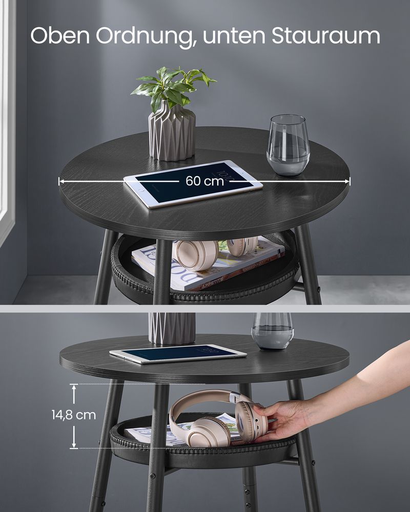 Design-Stehtisch – Runder Tisch mit Schublade – Preisgekröntes Design
