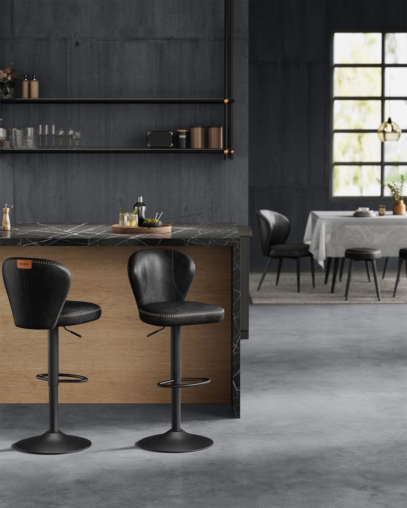 Luxus Barhocker 2er oder 4er Set - Verstellbar - 360° Drehbar