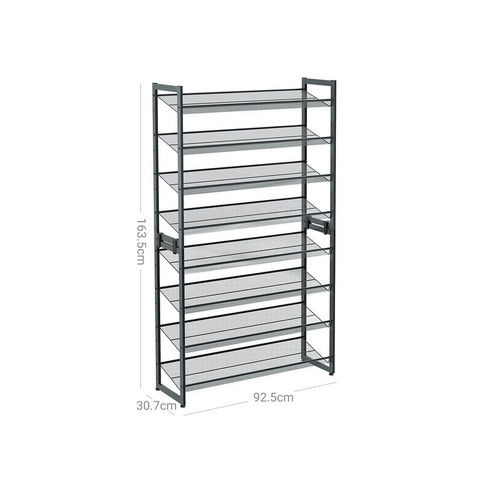 8-stöckiges Schuhregal – stapelbares Lagerregal – Schuh-Organizer
